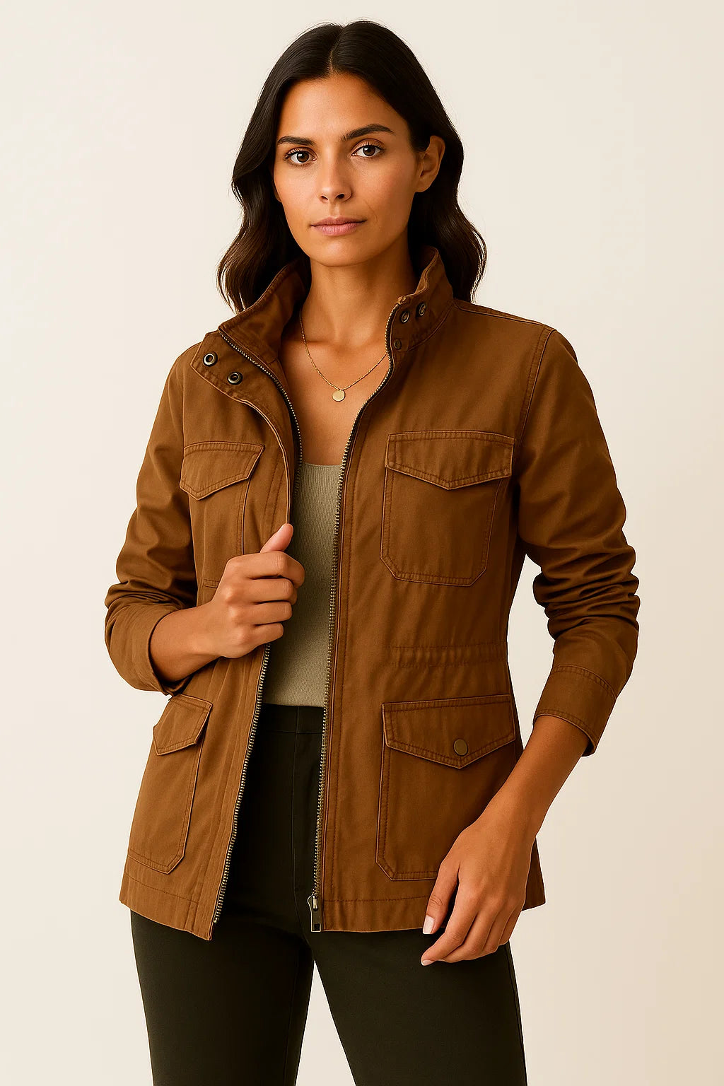 Claudia Lichtgewicht Jas Dames – Stijlvolle Halflange Tussenjas met Comfortabele Pasvorm