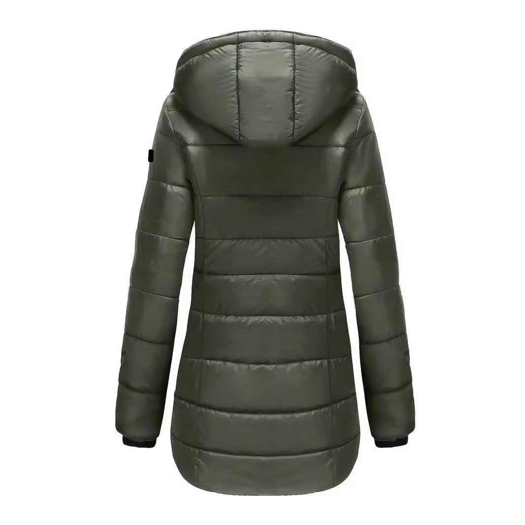 Lucia Donsjas voor Dames | Ultralichte Gewatteerde Jas met Afneembare Capuchon