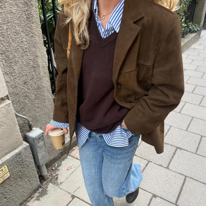 De Emil Suède Jas | Eigentijdse Elegantie met Stoere Uitstraling