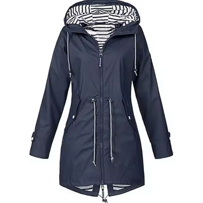 Livia Regenjas voor dames | Waterdichte Outdoor Jas met Winddicht Design en Verstelbare Kap