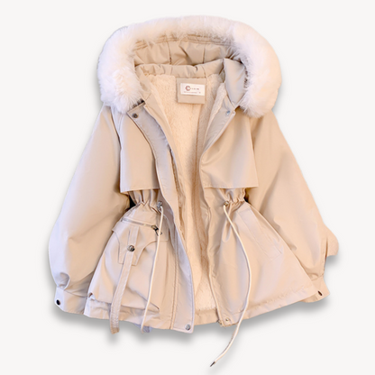 Alina dames winterparka – warme jas met capuchon en verstelbare pasvorm