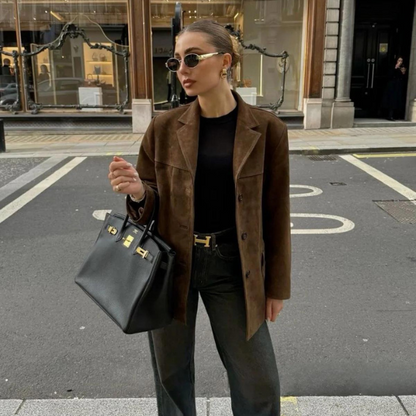 De Emil Suède Jas | Eigentijdse Elegantie met Stoere Uitstraling