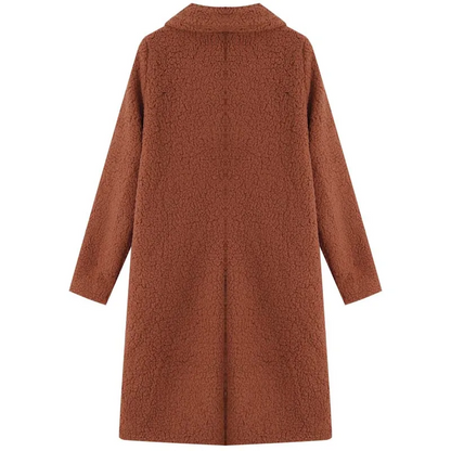 Noor Winterjas | Warme Lange Jas voor Dames met Hoge Kraag en Zachte Voering