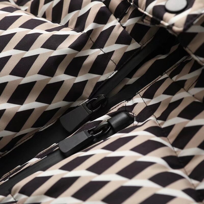 Valentina Gewatteerde donsjas dames met ceintuur – warme lange puffer jas voor de winter