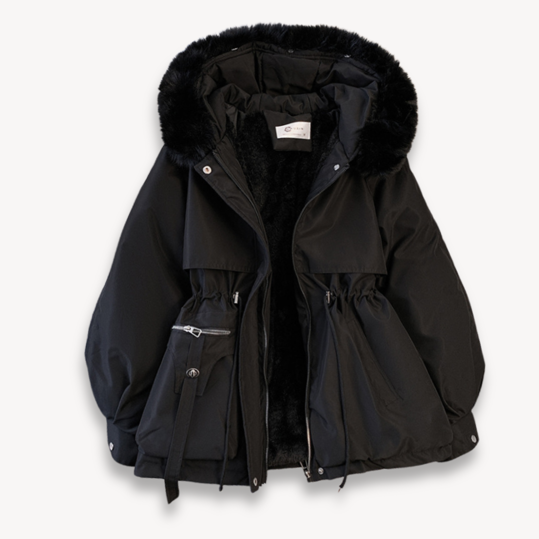 Alina dames winterparka – warme jas met capuchon en verstelbare pasvorm