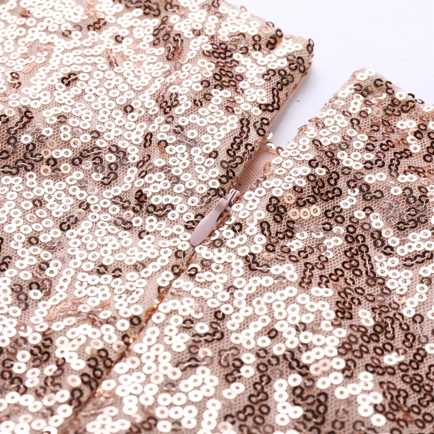 Valentina Avondjurk | Glitter Bodycon Mini-Jurk met Ritssluiting voor een Stralende Look