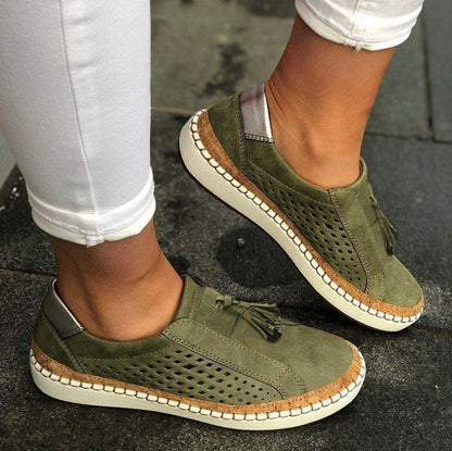 Camilla Sneakers | Dames Slip-On Sneakers met Kwastjes en Warme Winterconstructie