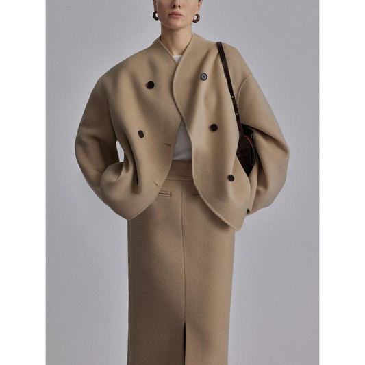 Sophia Fudus Oversized Damesjas | Elegante en Nette Knoopsluiting en Comfortabele Pasvorm voor Elke Gelegenheid