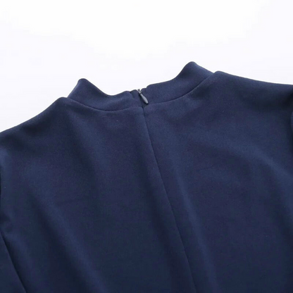 Selena Jurk | Bodycon Feestjurk met Zakken, Lange Mouwen en Sexy Mini-Lengte