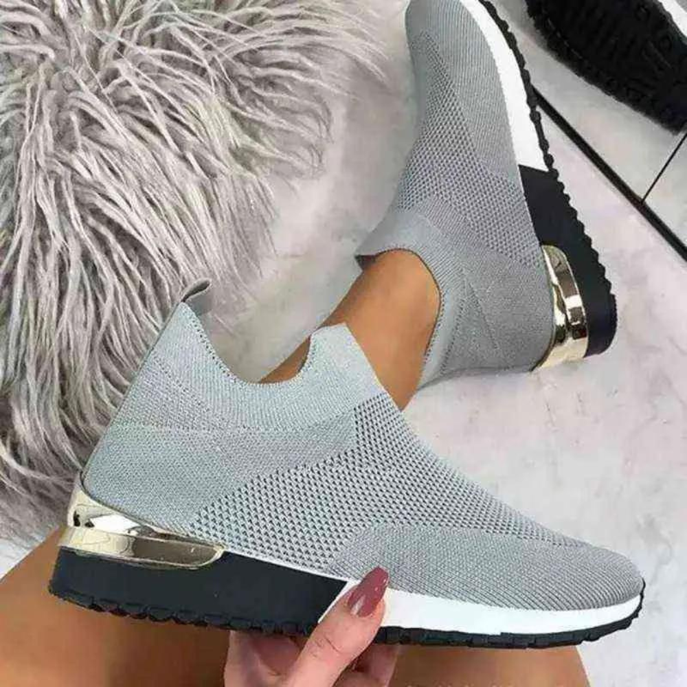 Lara Dames slip-on sneakers met puntige neus – stijlvolle en comfortabele schoenen