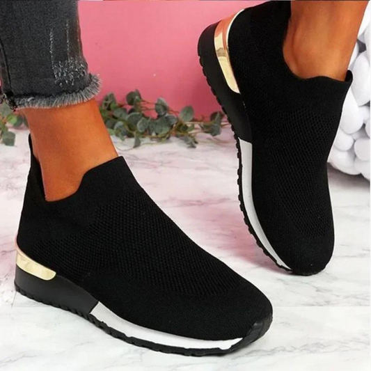 Lara Dames slip-on sneakers met puntige neus – stijlvolle en comfortabele schoenen