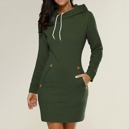 Livia Hoodie Jurk | Comfortabele Hoodie Jurk met Lange Mouwen en Capuchon