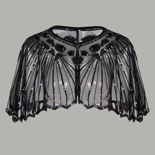 Lina | Sjaal met mooie versiering om jurk te verrijken