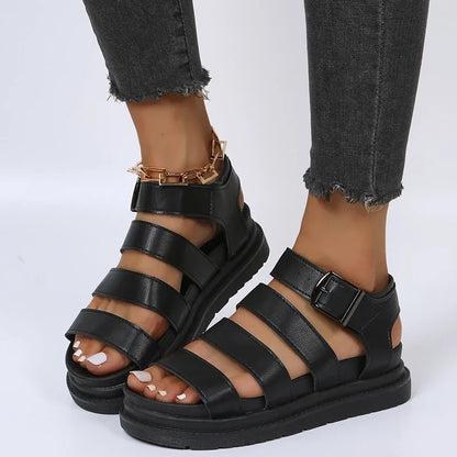 Tessa Sandalen | Trendy Plateau Sandalen met Brede Bandjes en Verstelbare Gespsluiting