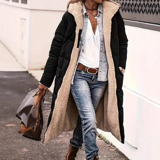 Francesca Gewatteerde Jas | Lange Dames Jas met Zacht Binnenfutter en Waterafstotende Buitenlaag