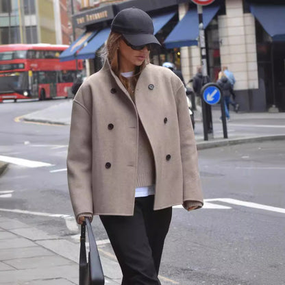 Marilena Cropped winterjas dames – moderne korte winterjas met stijlvolle pasvorm