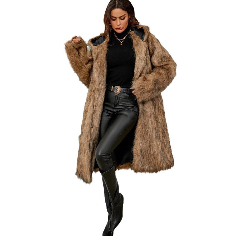 Alessia Kunstbont Jas | Luxe Dames Jas van Zacht Faux Fur met Wijde Pasvorm en Glanzende Voering