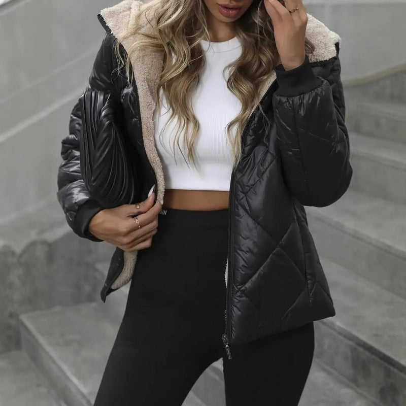 Elena Gewatteerde Jas | Warme Dames Winterjas met Fleece Voering en Waterafstotende Afwerking