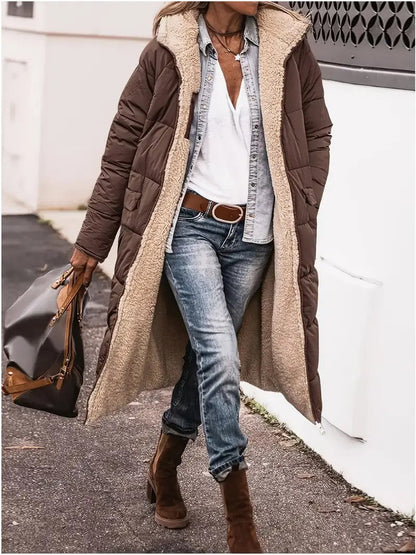 Francesca Gewatteerde Jas | Lange Dames Jas met Zacht Binnenfutter en Waterafstotende Buitenlaag