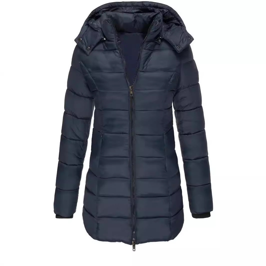 Lucia Donsjas voor Dames | Ultralichte Gewatteerde Jas met Afneembare Capuchon