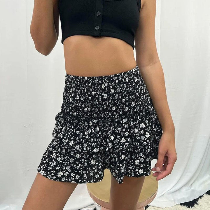 ZomerFlair Rok | Luchtig Lichte Rok met Elastische Taille en Trendy Stijl voor de Zomer