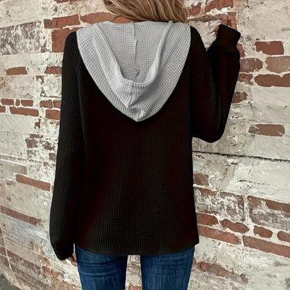 Gianna Hoodie | Dames Winter Sweatshirt met Capuchon en Contrastvoering