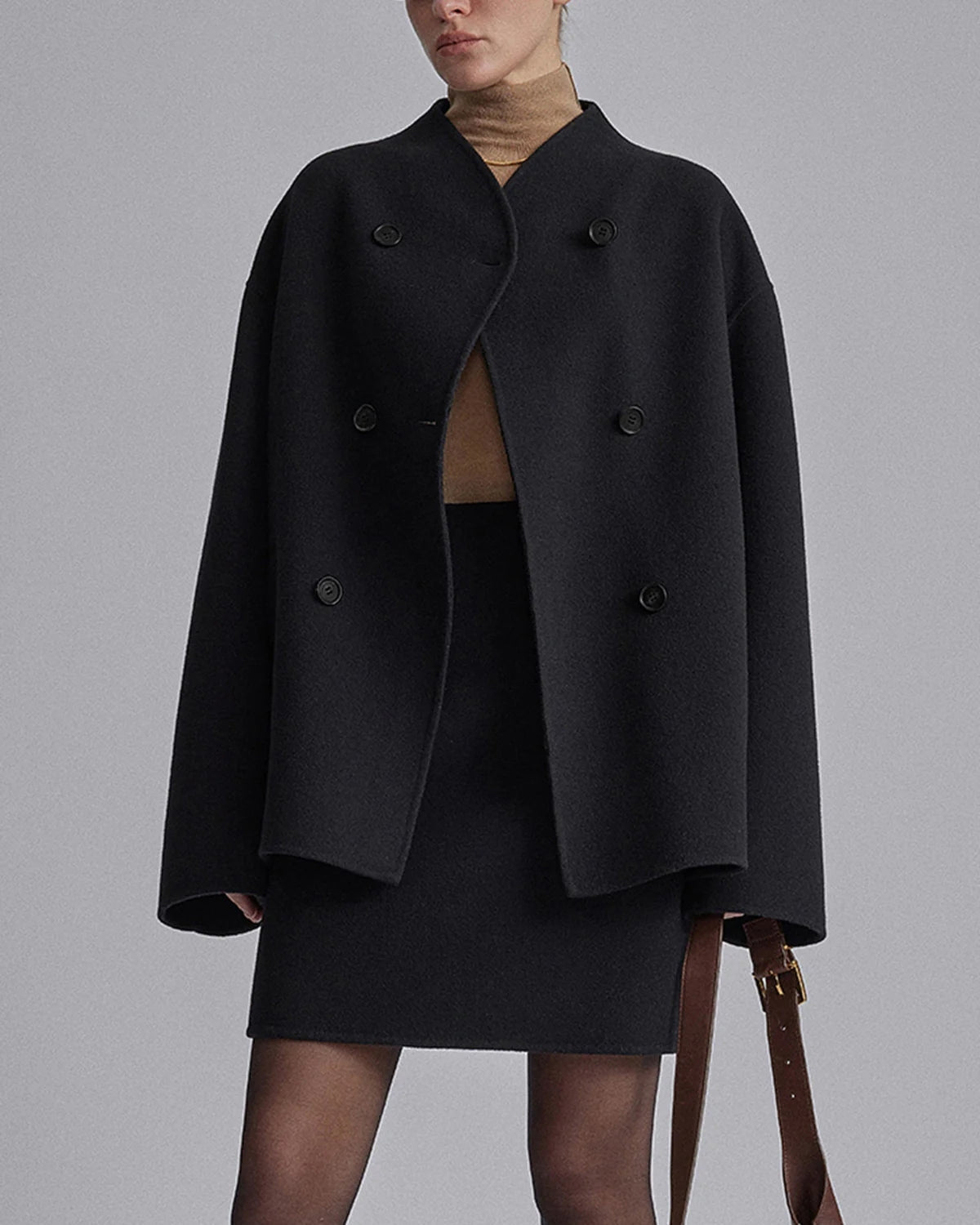 Giovanna Oversized Button-Down Jas Dames – Stijlvolle Wintertjas met Tijdloos Design