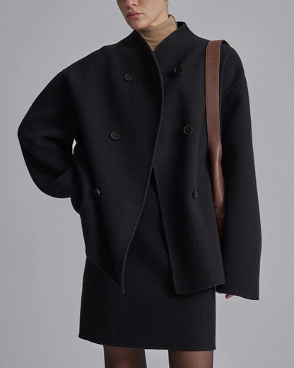 Giovanna Oversized Button-Down Jas Dames – Stijlvolle Wintertjas met Tijdloos Design