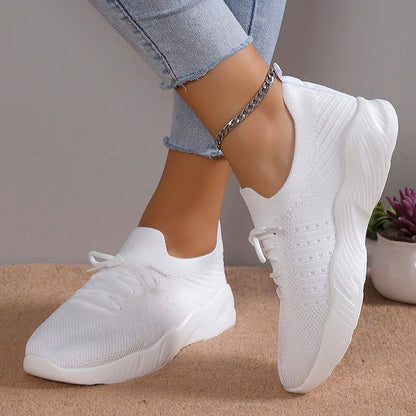 Alina Sneakers | Dames Sneakers met Ademend Mesh en Comfortabele Platformzool
