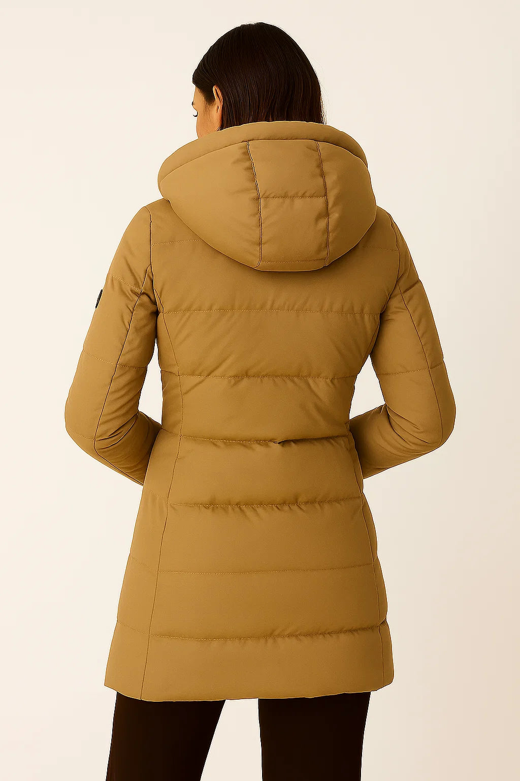 Giada Pufferjas Dames – Zwarte Comfortabele Winterjas met Isolatie