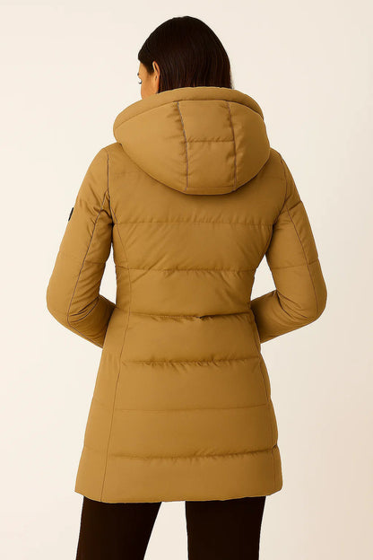 Giada Pufferjas Dames – Zwarte Comfortabele Winterjas met Isolatie