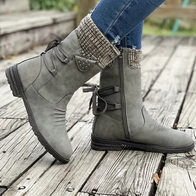 Giulia dames winterlaarzen – waterdichte boots met fleece voering & gripzool