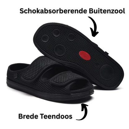 Marta Sandalen | Orthopedische Diabetische Dames Sandalen met Klittenband en Extra Demping