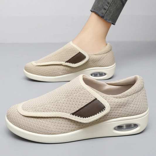 Silvia Diabetesschoenen | Orthopedische Dames Schoenen met Brede Teendoos en Klittenbandsluiting