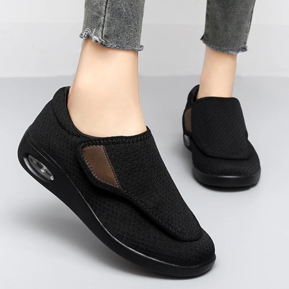 Silvia Diabetesschoenen | Orthopedische Dames Schoenen met Brede Teendoos en Klittenbandsluiting