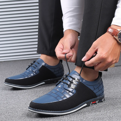 Leonardo Schoenen | Leren Orthopedische Herenschoenen met Voetboogsteun en Antislipzool