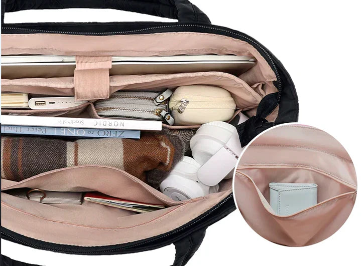 Allegra Puffer Bag – Trendy Schooltas voor Dames | Ruim & Waterafstotend